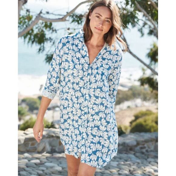 Frank & Eileen Mary Classic Linen Shirt Dress size large - Picture 1 of 6